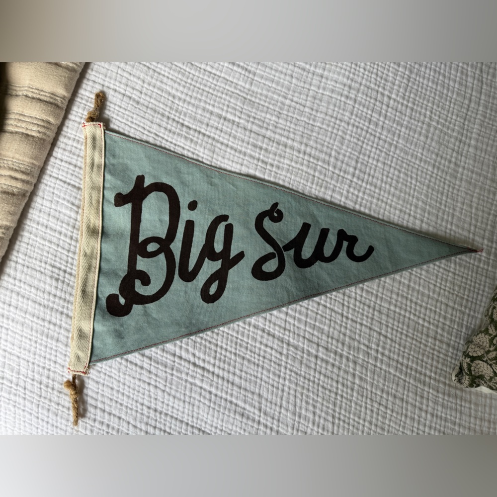 Slightly choppy Big Sur pennant
